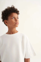 T-shirt structuré | Blanc écru