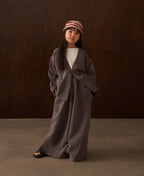 Modal cardigan and pants set | Plum