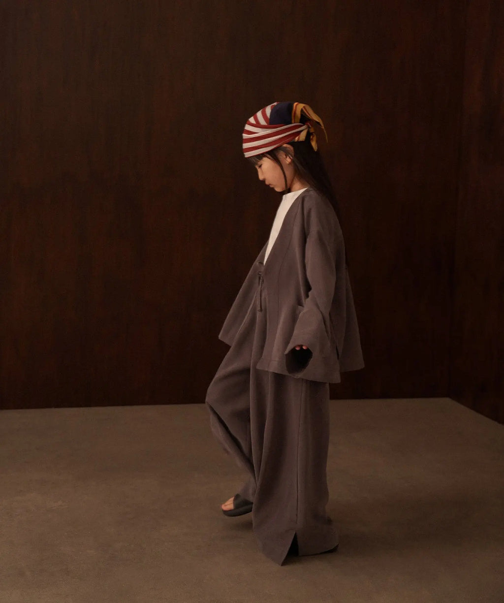 Modal cardigan and pants set | Plum