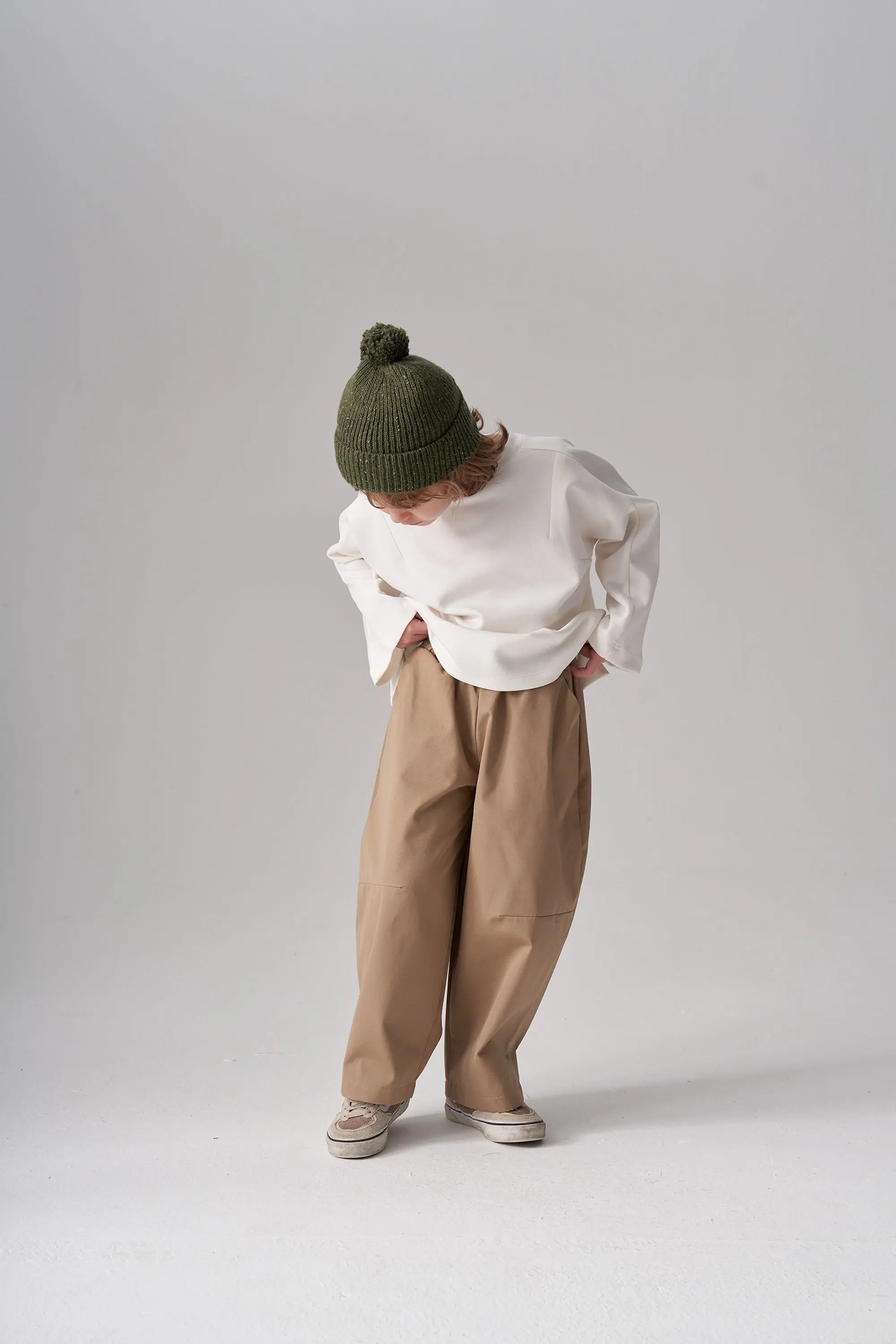 Pantalon à pince simple - Beige MINILUCA
