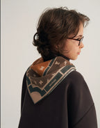 Cotton scarf | Hazelnut brown