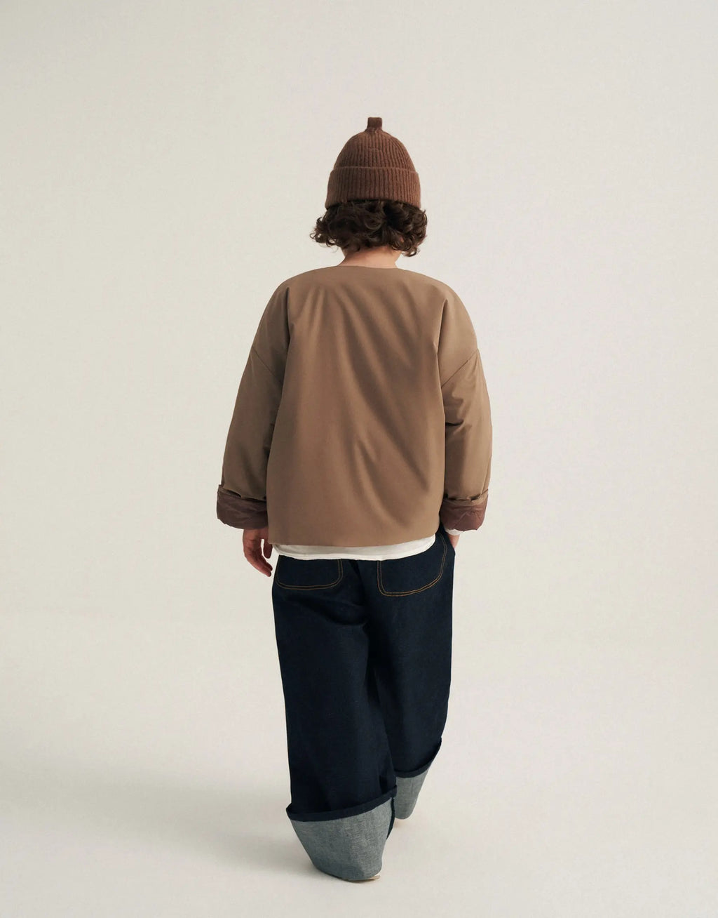 Gewatteerd jasje | Beige-taupe