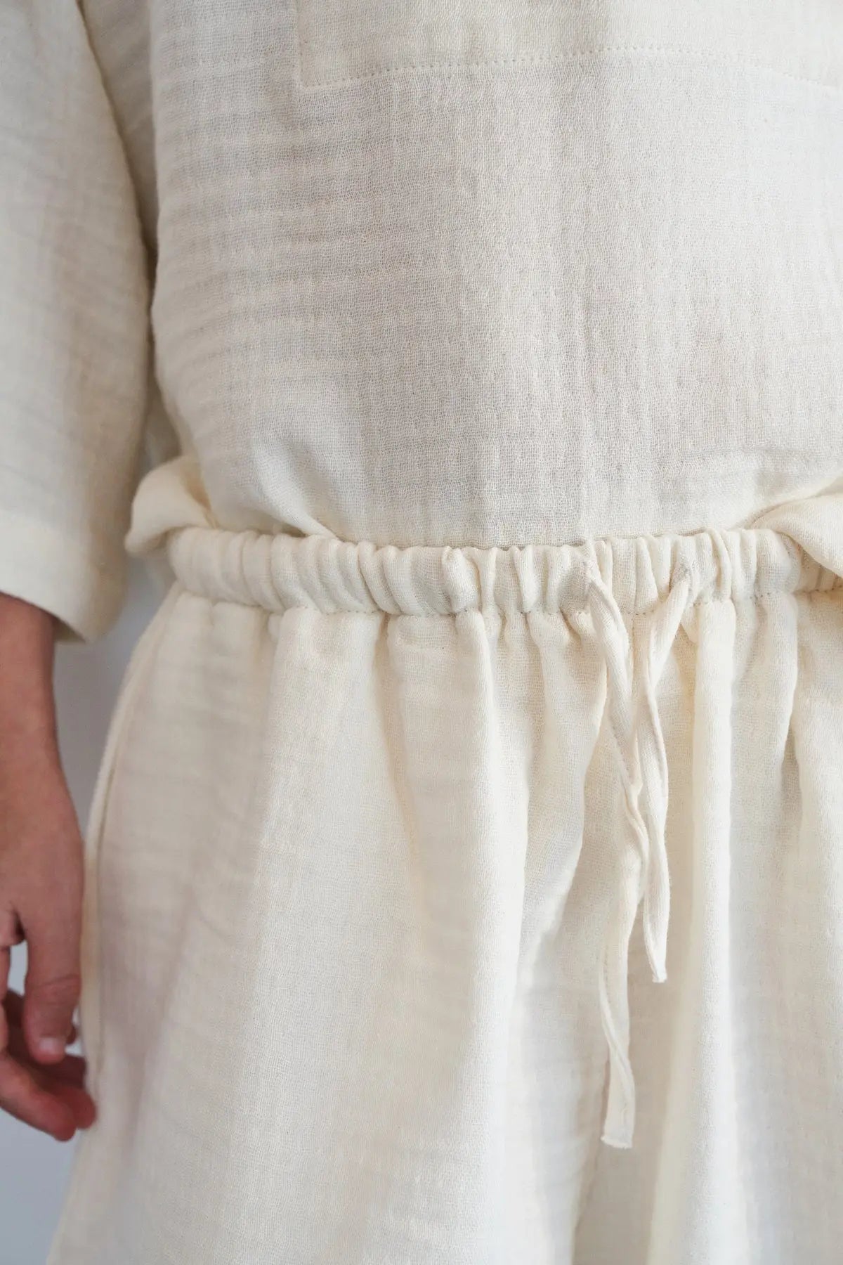 Ensemble oversize en gaze de coton | Écru