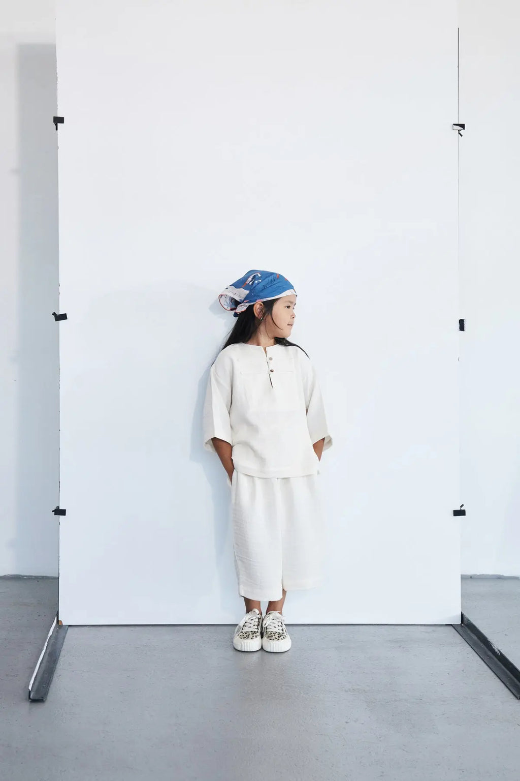 Ensemble oversize en gaze de coton | Écru
