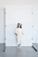 Ensemble oversize en gaze de coton | Écru