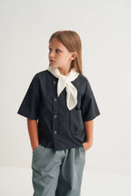 Chemise à manches courtes - Bleu marine MINILUCA