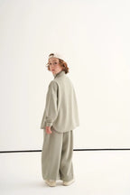 Ensemble à col montant | Vert sauge