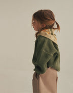 Gilet en maille épaisse - Vert MINILUCA