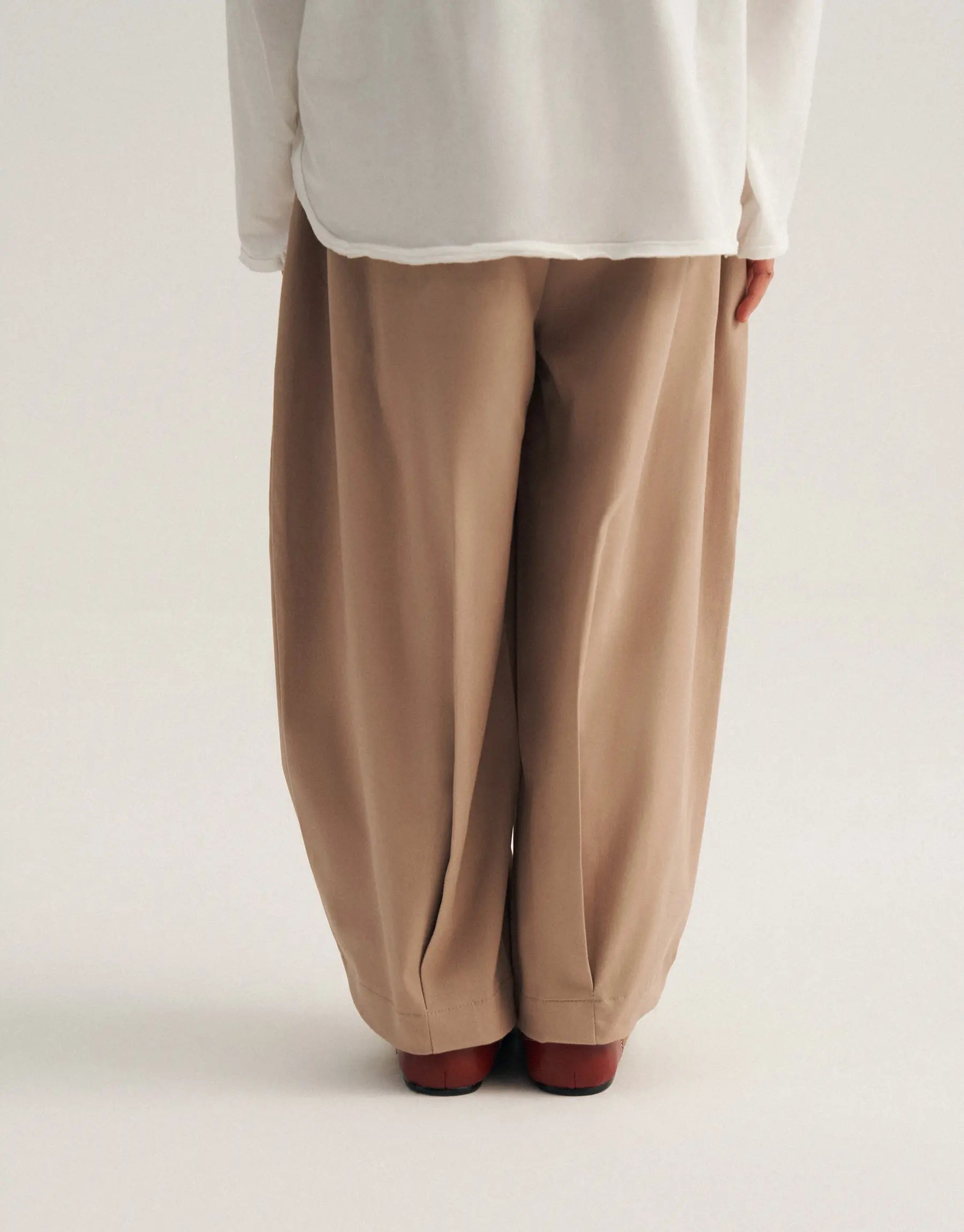 Pantalon à double pince - Beige MINILUCA