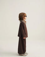 Ensemble pull et pantalon fluide - Brun MINILUCA
