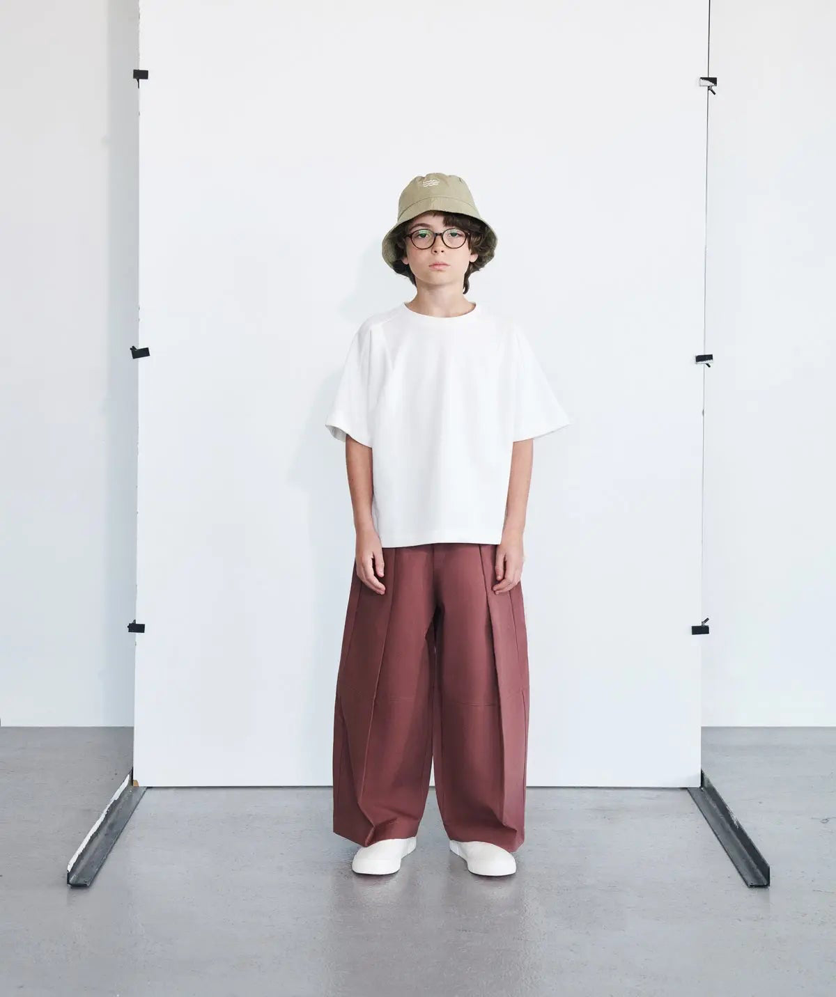 Pantalon ample | Bordeaux