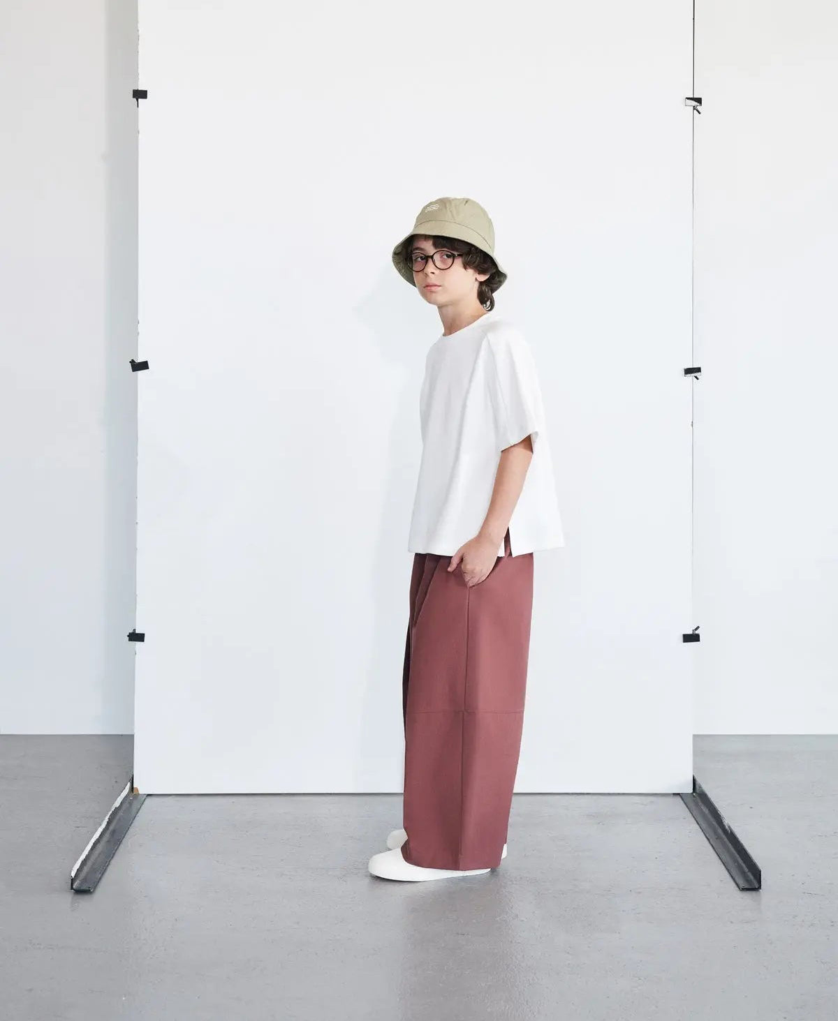 Pantalon ample | Bordeaux