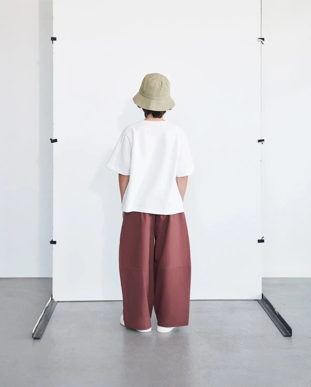 Pantalon ample | Bordeaux