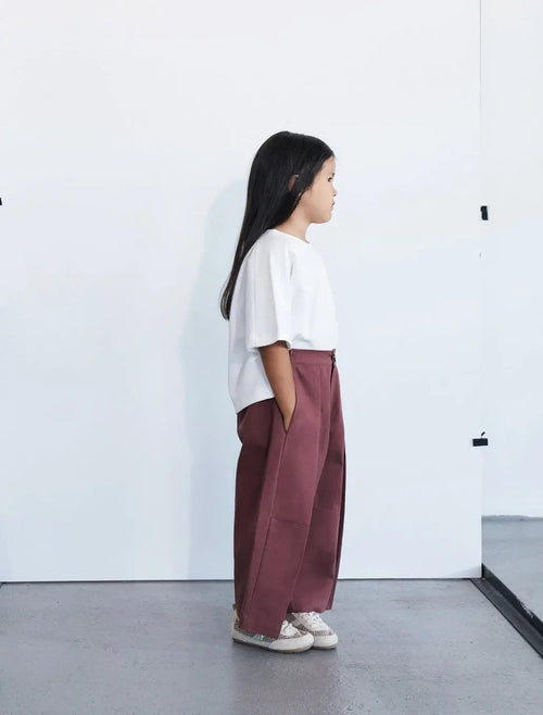 Pantalon ample | Bordeaux