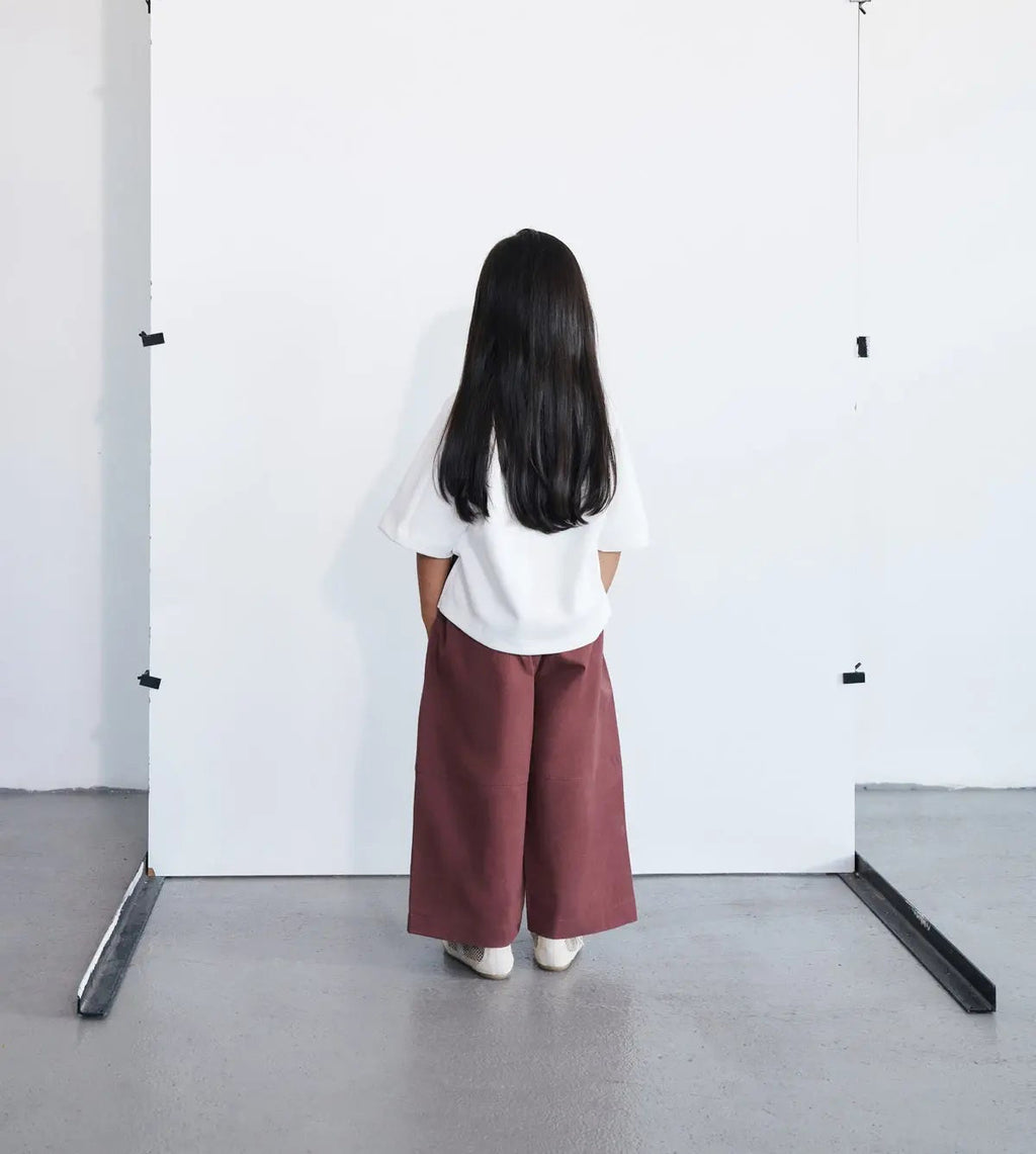 Pantalon ample | Bordeaux