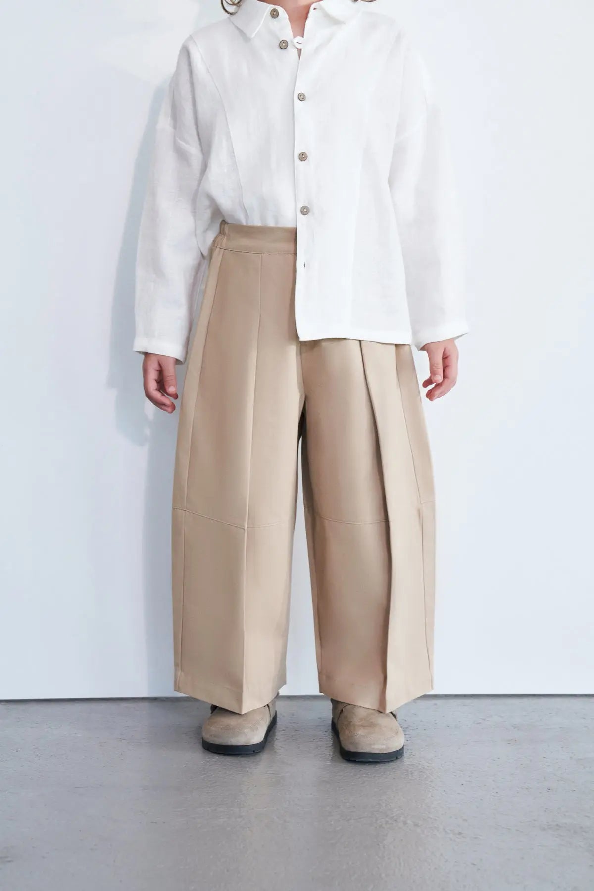 Pantalon ample | Beige