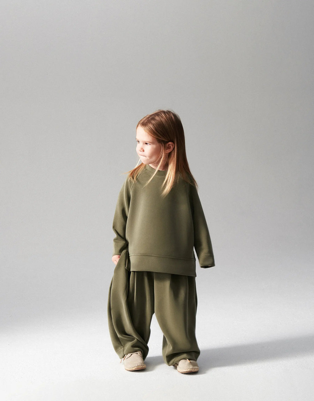 Ensemble sweat et pantalon - Kaki MINILUCA