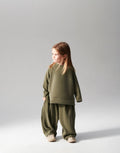 Ensemble sweat et pantalon - Kaki MINILUCA