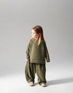 Ensemble sweat et pantalon - Kaki MINILUCA
