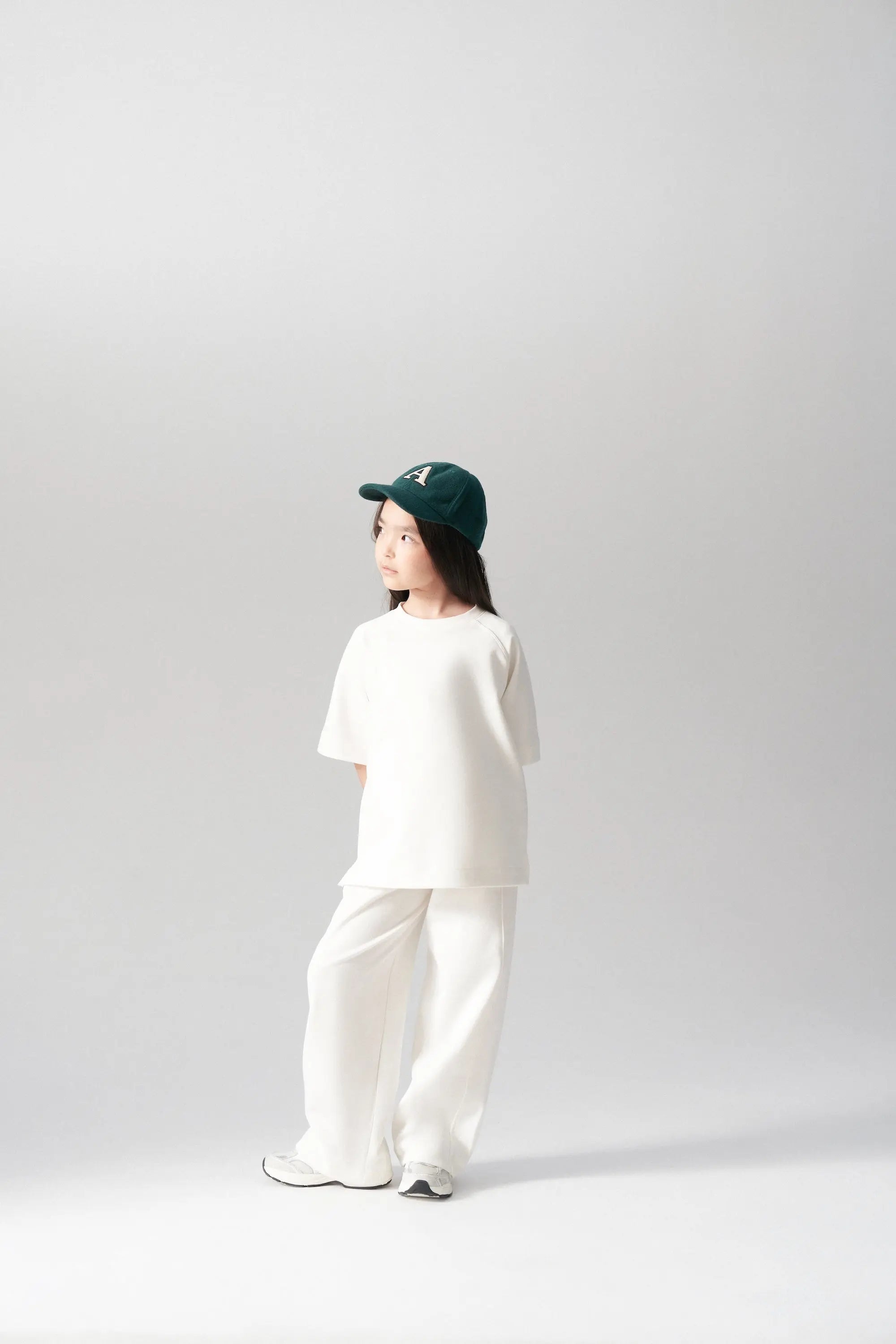 Ensemble t-shirt et pantalon en coton - Écru MINILUCA