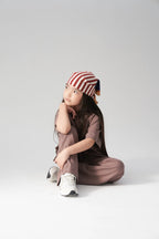 Ensemble t-shirt et pantalon en coton - Taupe MINILUCA