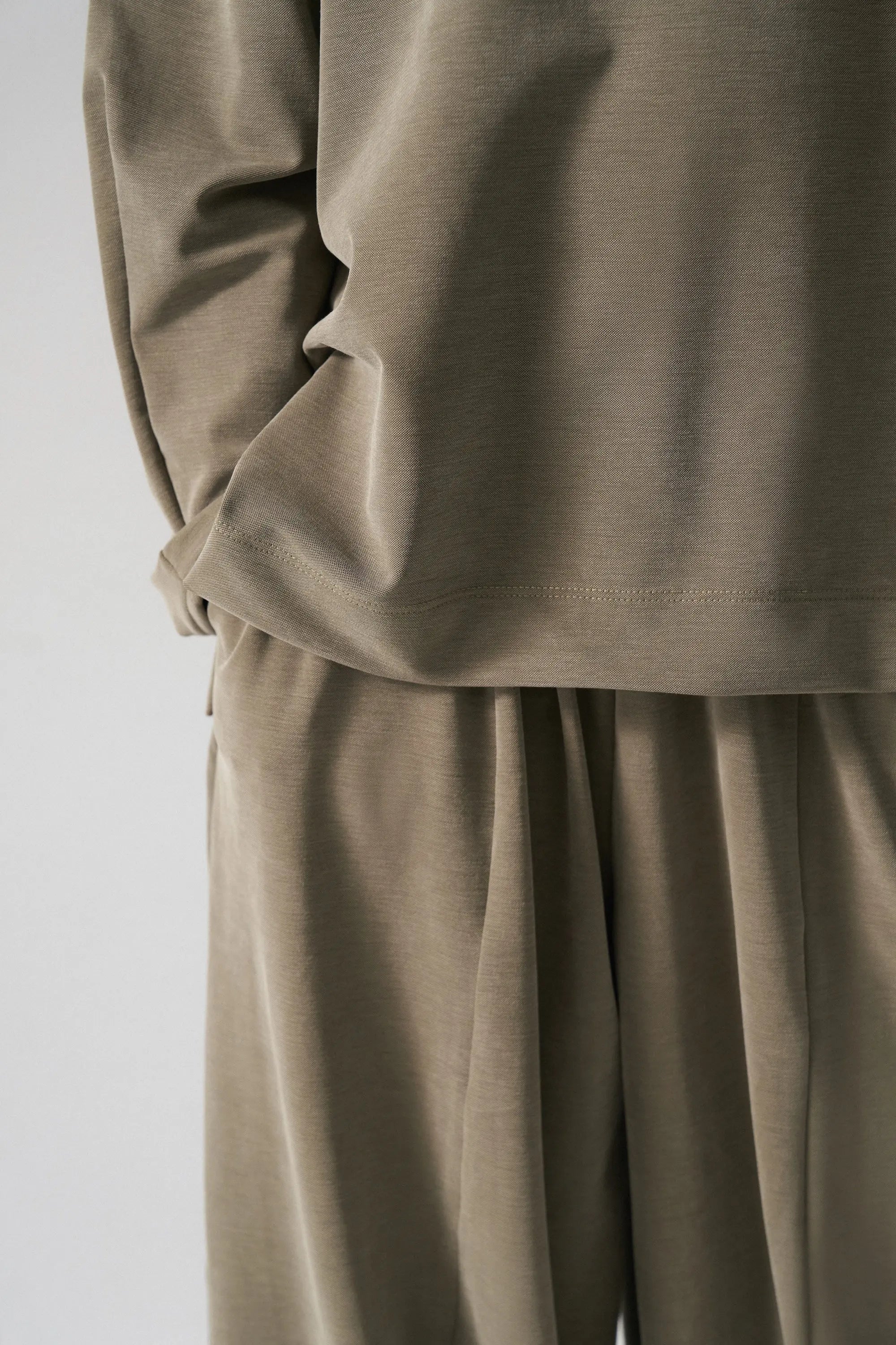 Ensemble pull et pantalon fluide - Kaki MINILUCA