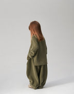Ensemble sweat et pantalon - Kaki MINILUCA