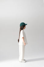 Ensemble t-shirt et pantalon en coton - Écru MINILUCA