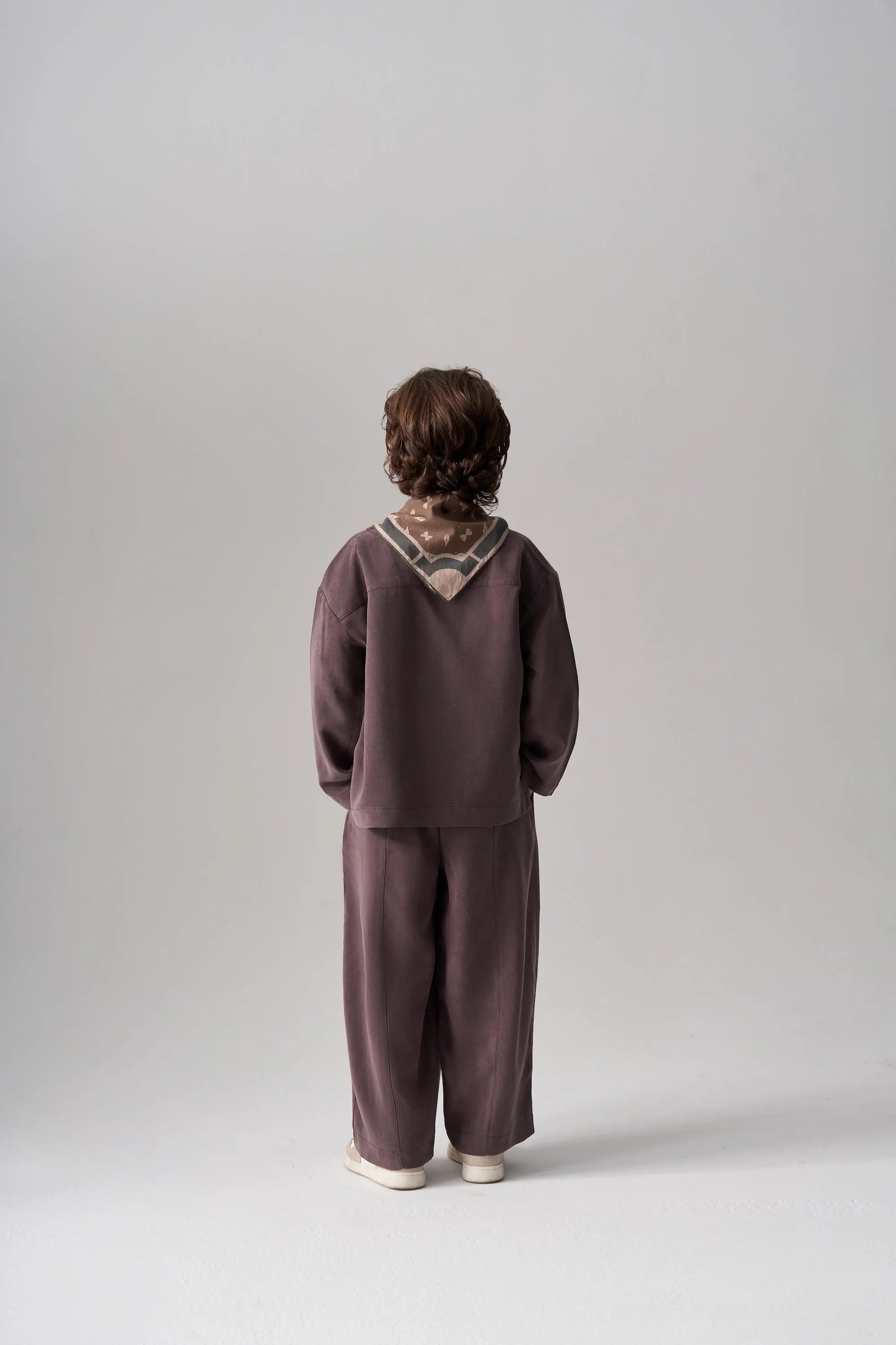Ensemble gilet et pantalon en modal - Prune MINILUCA