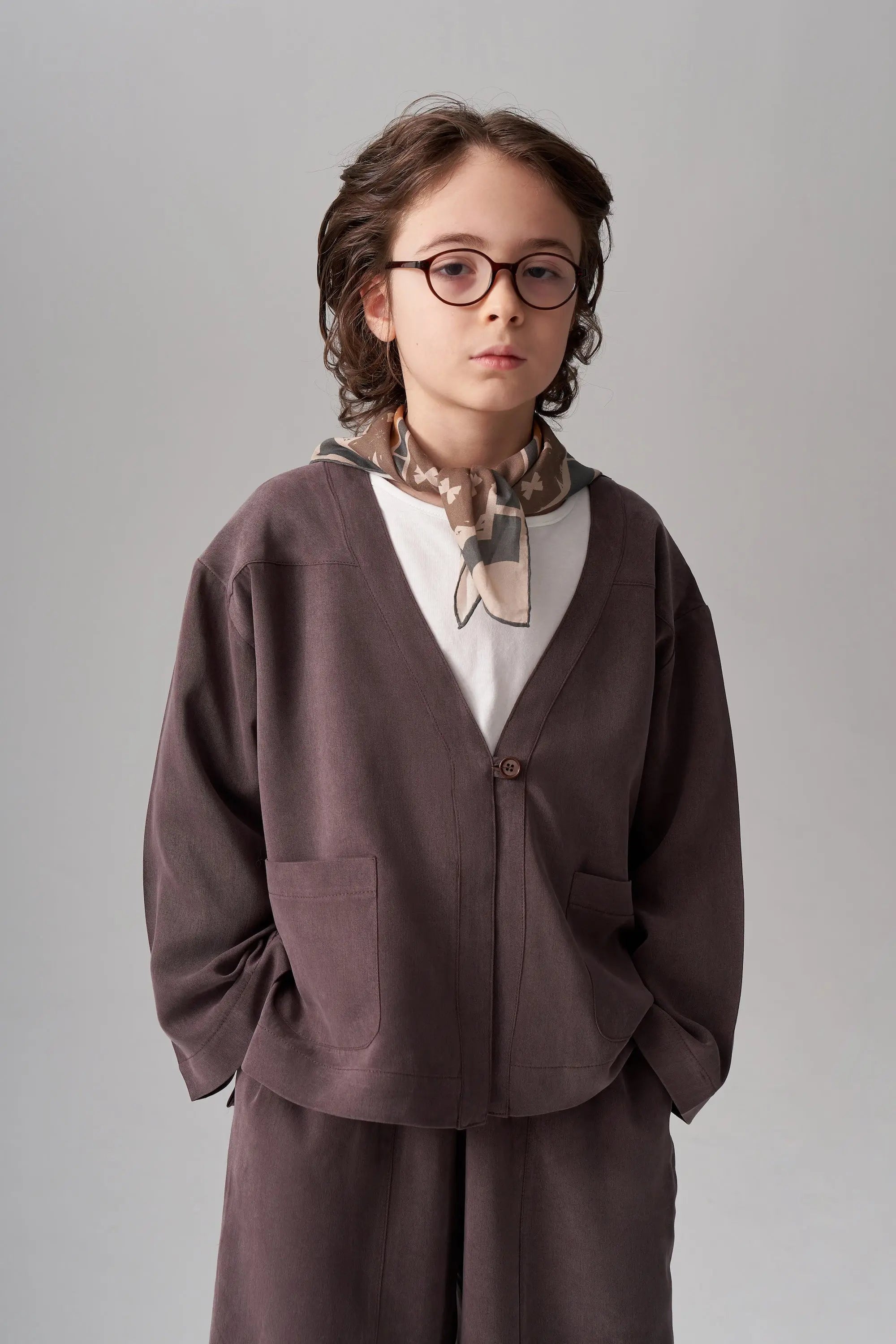 Ensemble gilet et pantalon en modal - Prune MINILUCA