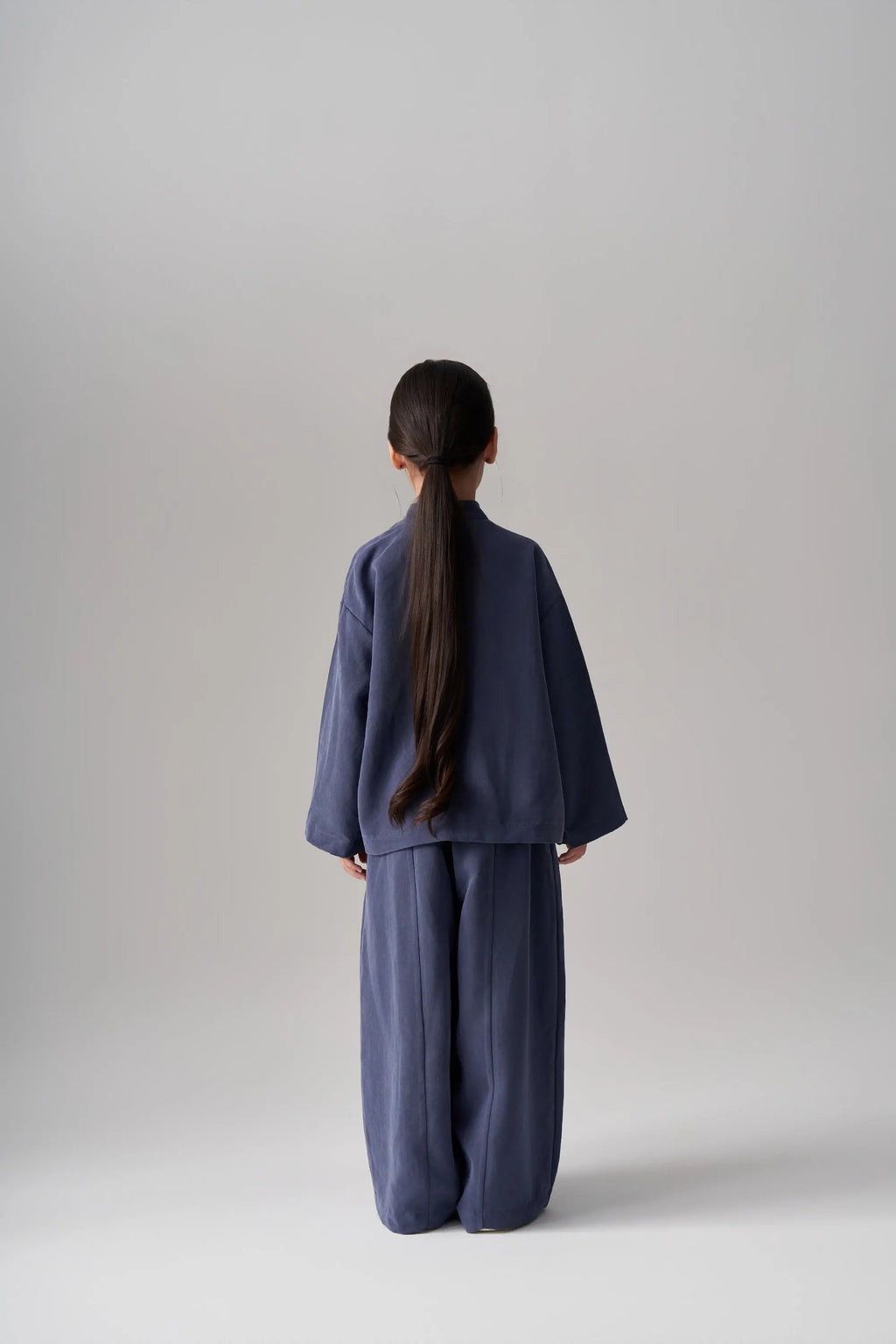 Ensemble kimono et pantalon en modal - Indigo MINILUCA