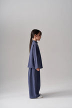 Ensemble kimono et pantalon en modal - Indigo MINILUCA