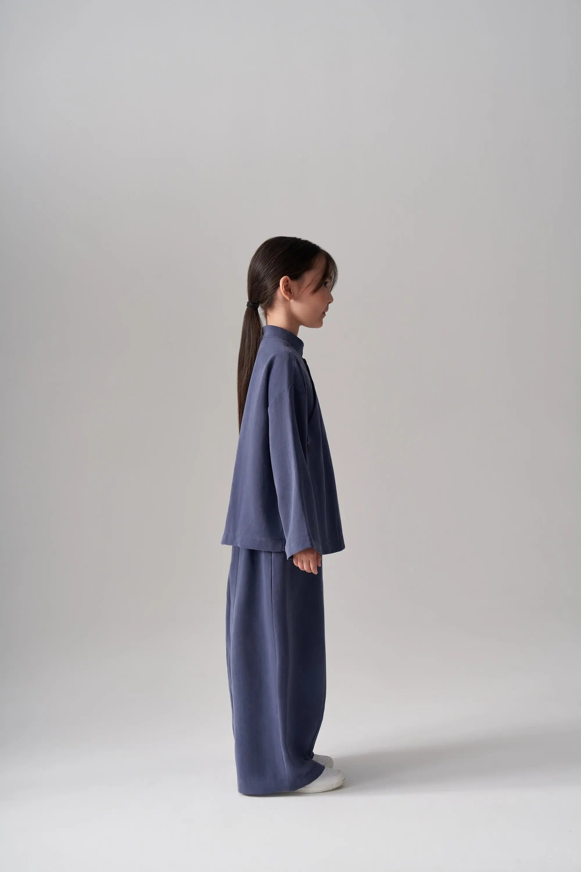 Ensemble kimono et pantalon en modal - Indigo MINILUCA
