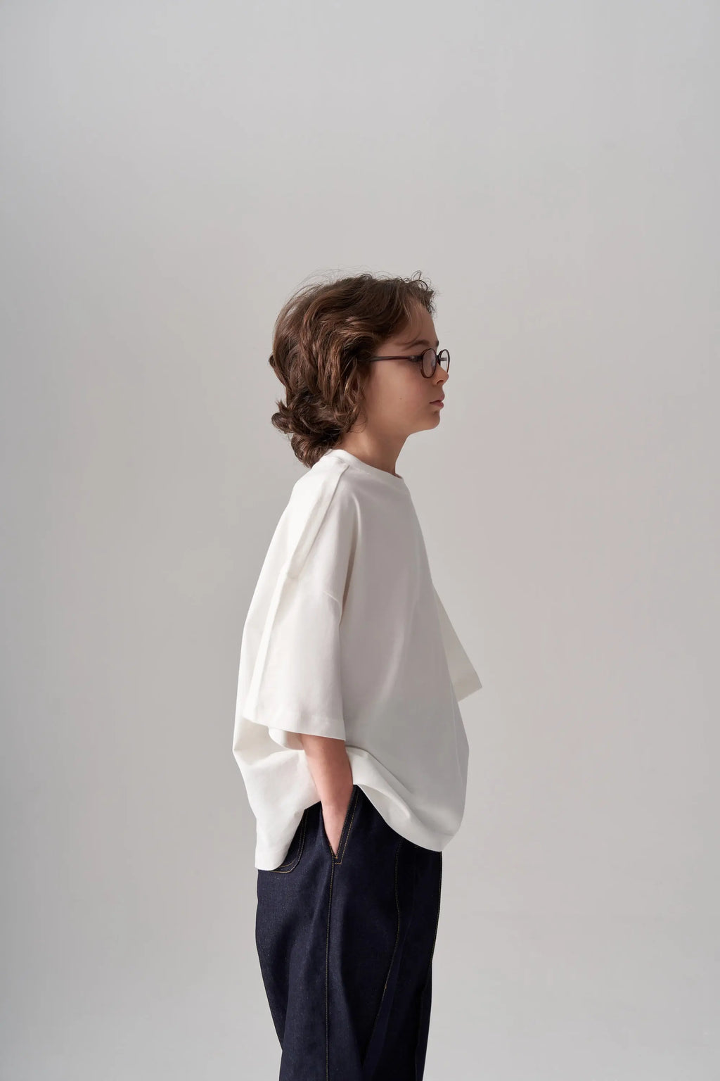Oversized T-shirt - Ecru MINILUCA