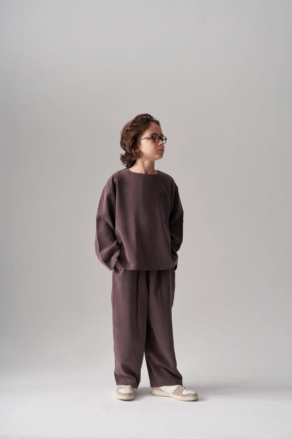 Ensemble pull et pantalon en modal - Prune MINILUCA