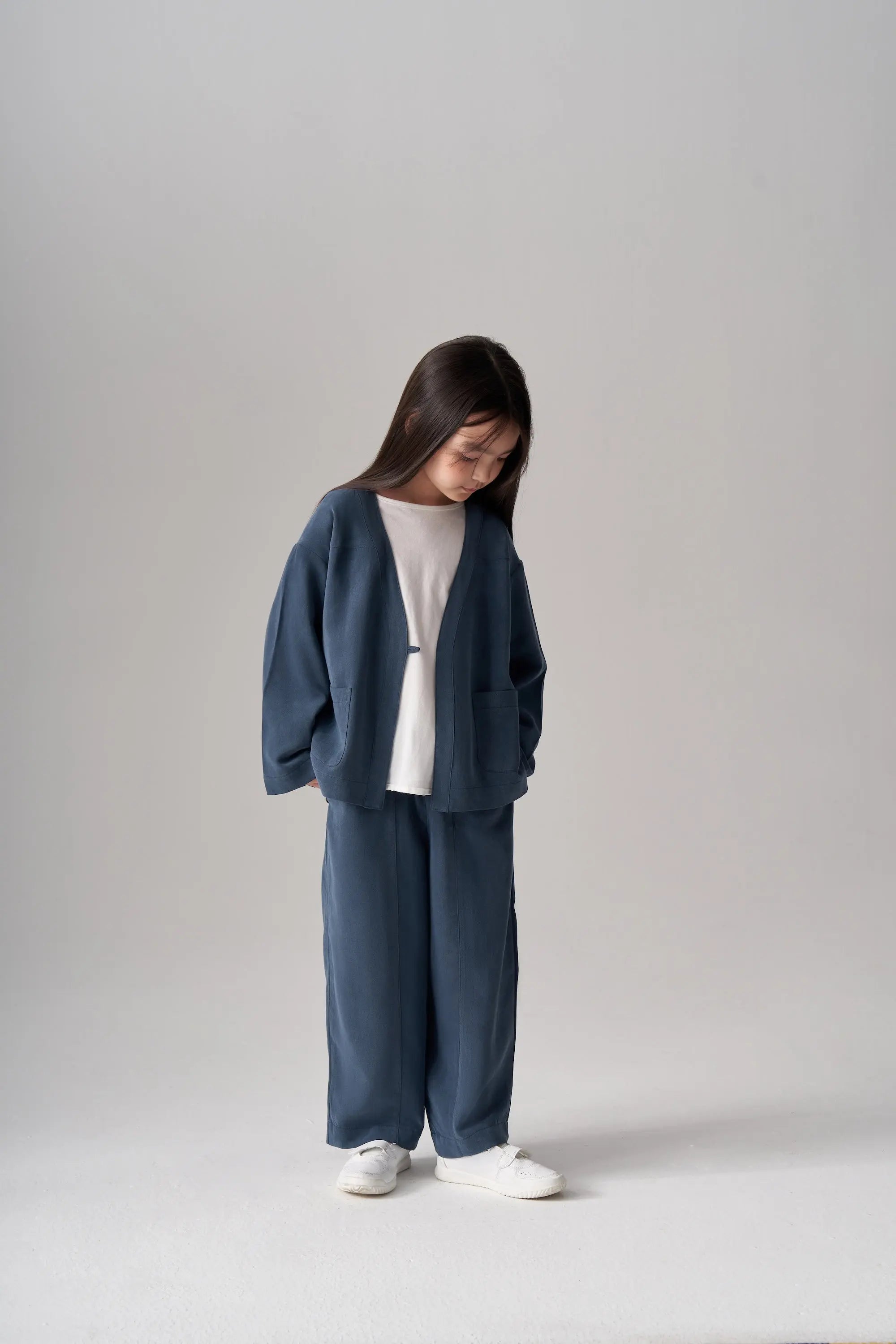 Ensemble gilet et pantalon en modal - Indigo MINILUCA