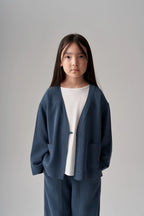 Ensemble gilet et pantalon en modal - Indigo MINILUCA