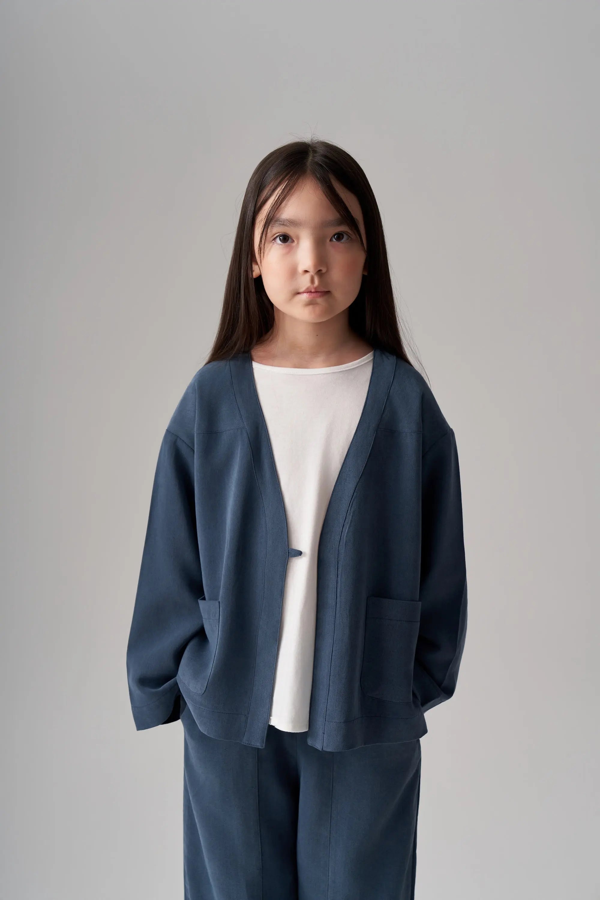 Ensemble gilet et pantalon en modal - Indigo MINILUCA