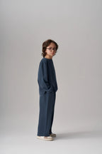Ensemble pull et pantalon en modal - Indigo MINILUCA