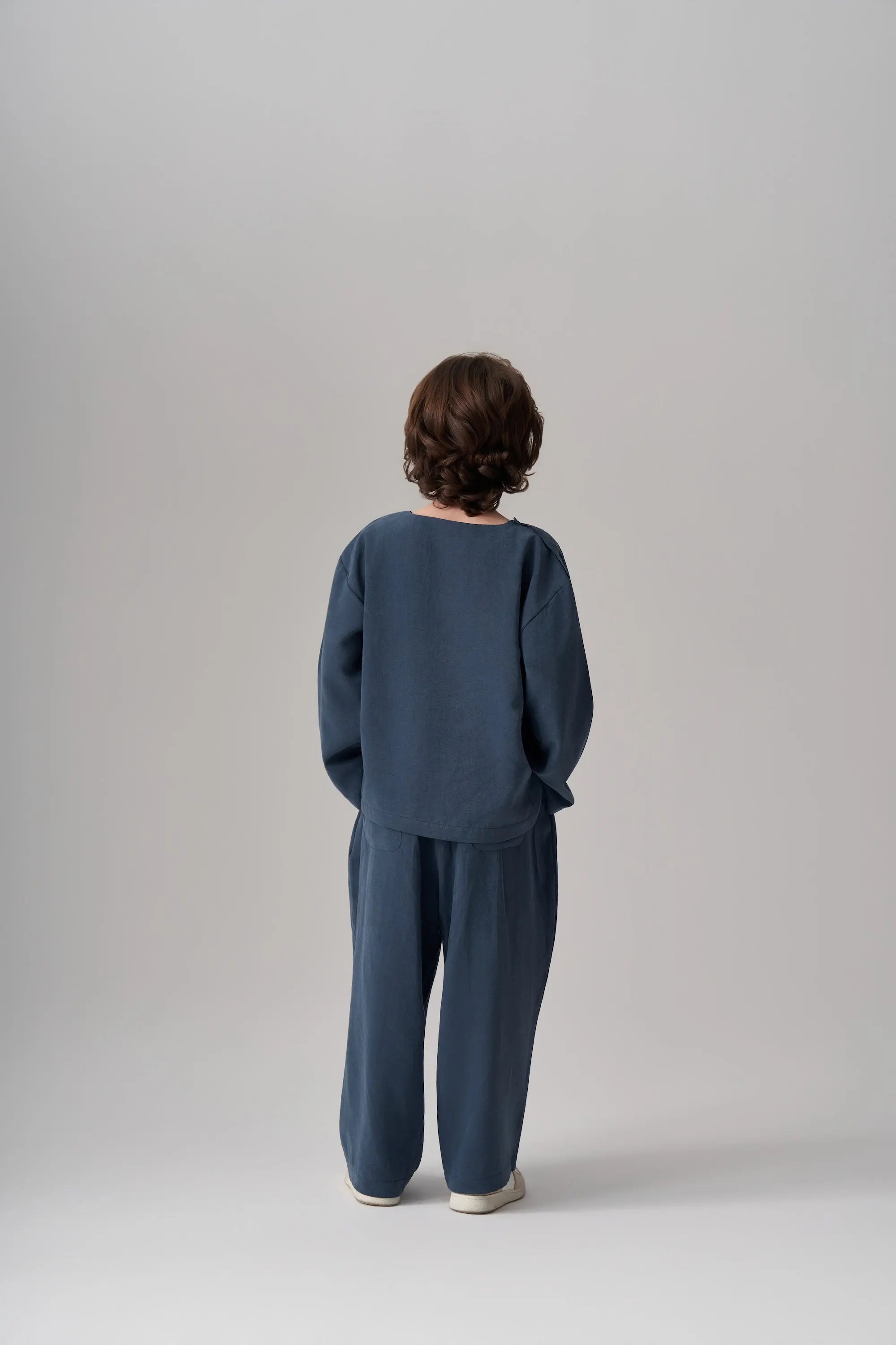 Ensemble pull et pantalon en modal - Indigo MINILUCA