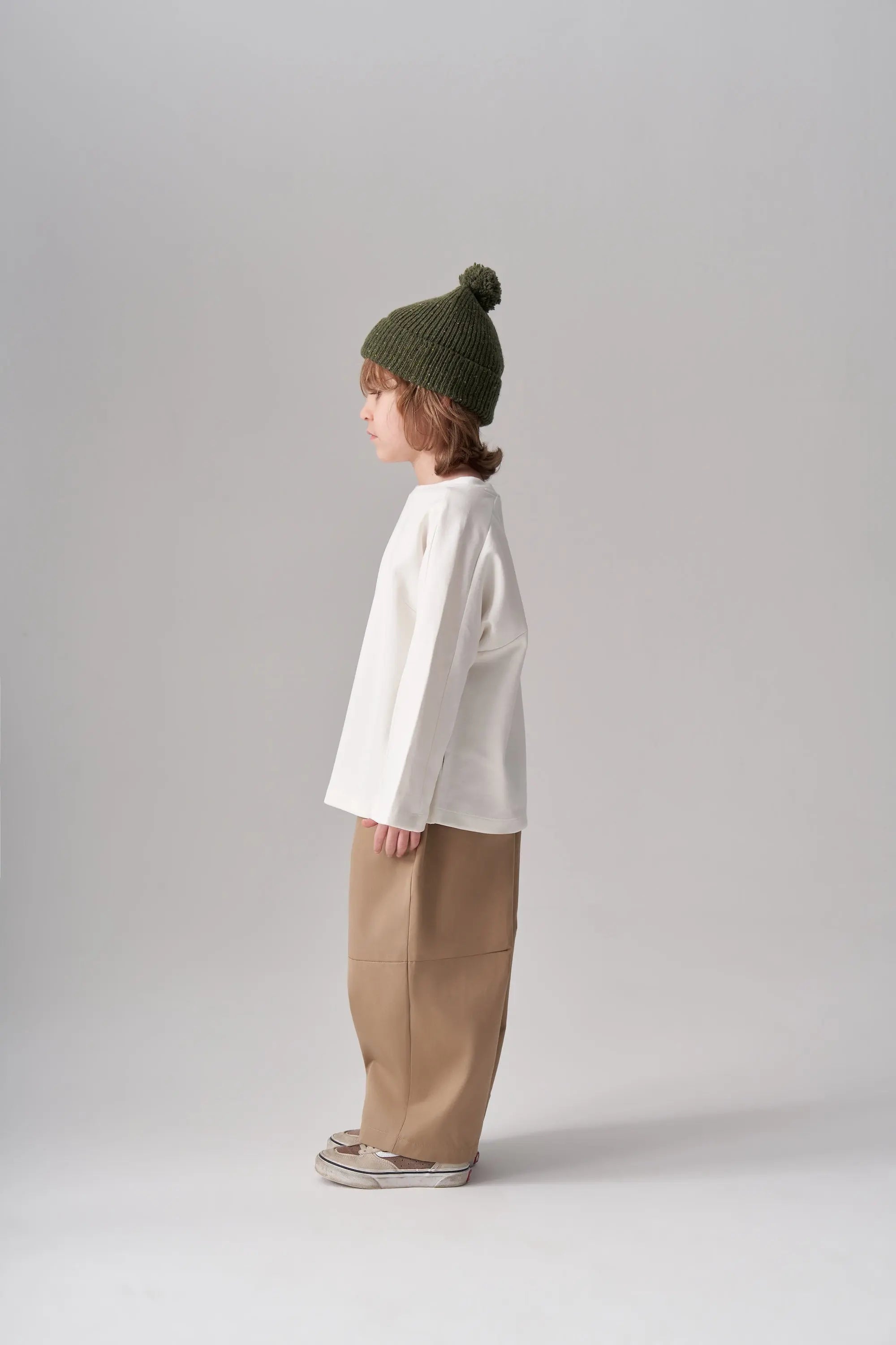 Pantalon à pince simple - Beige MINILUCA