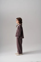 Ensemble gilet et pantalon en modal - Prune MINILUCA