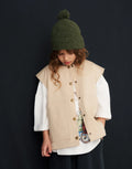 Signature Sleeveless Jacket | Sand Beige