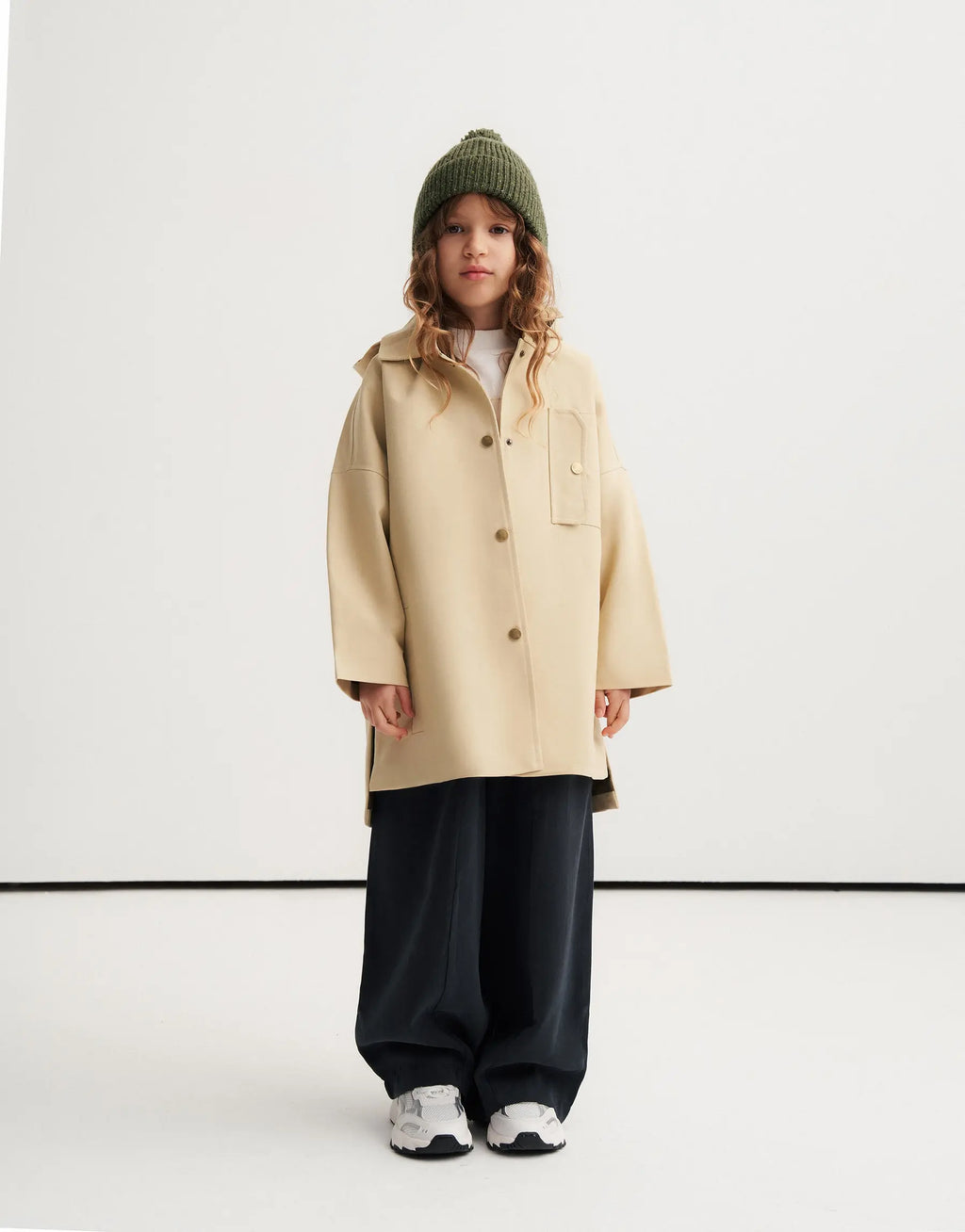 Hooded Trench Coat | Beige