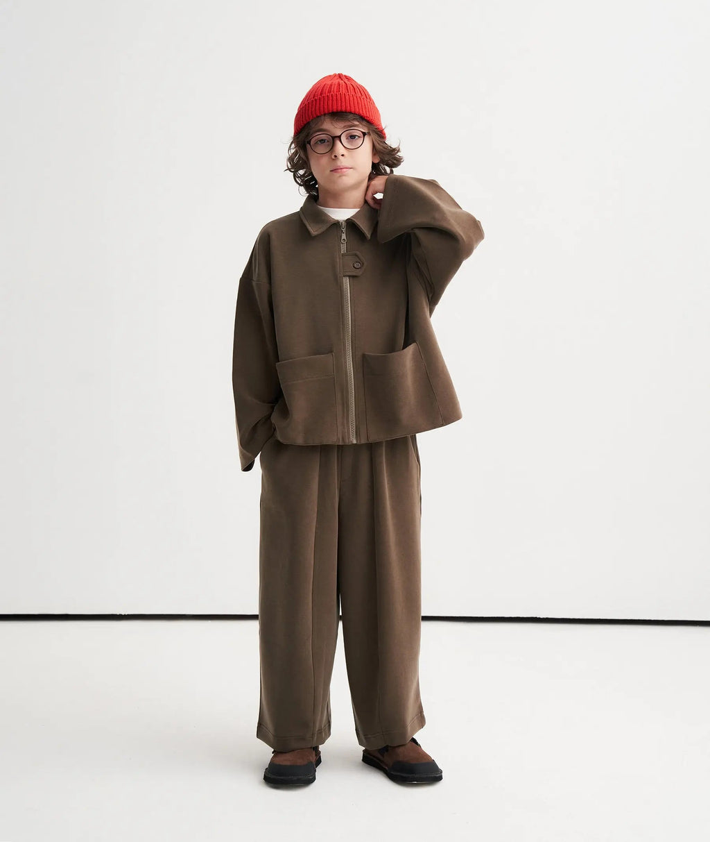 Ensemble veste zippée | Kaki