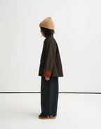 Veste à revers contrastants | Kaki brun