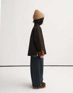 Veste à revers contrastants | Kaki brun
