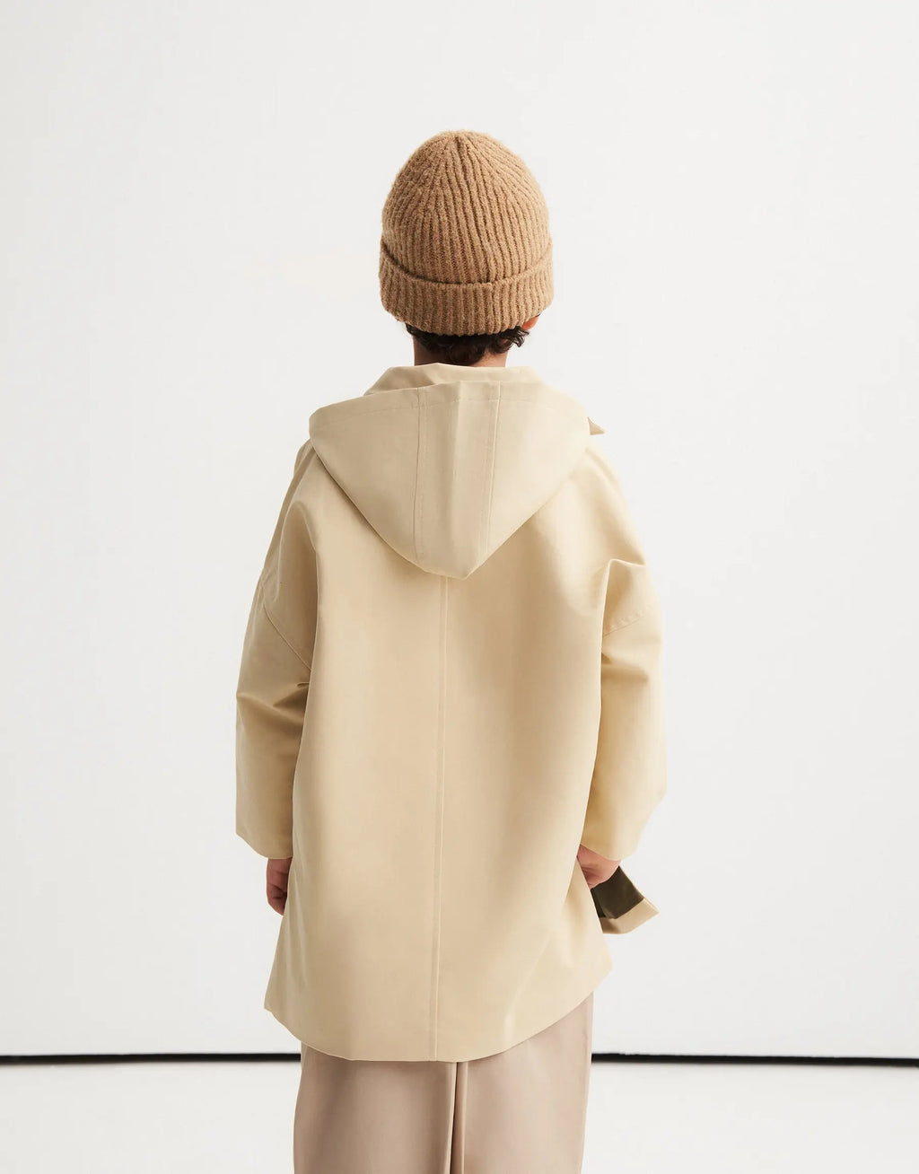 Hooded Trench Coat | Beige