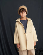 Hooded Trench Coat | Beige