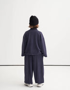 Ensemble veste zippée | Bleu fumé